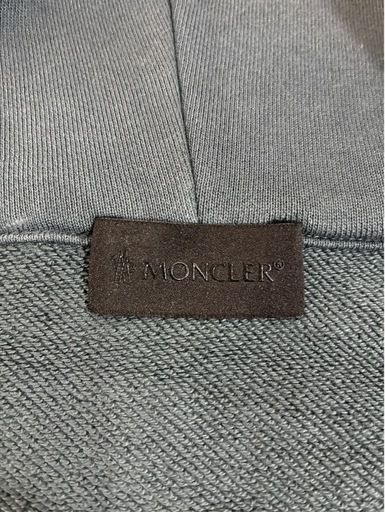 MONCLER モンクレール ダークグレー フロントジッパー パーカー Sサイズ