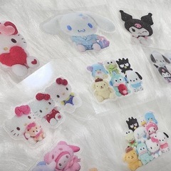 🤍𝑺𝒂𝒏𝒓𝒊𝒐キャラ大きめステッカーの画像