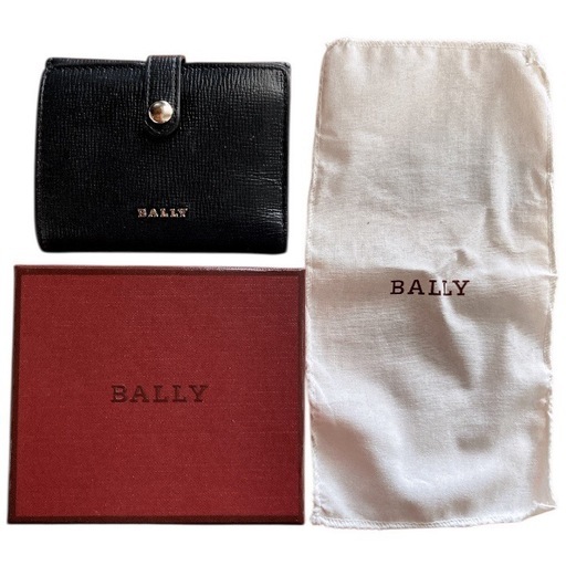 BALLY フォック三つ折り財布 ブラック