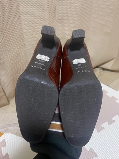 REGAL ヒールローファー 22.5cm ブラウン 本革 美品 通勤 通学 リーガル