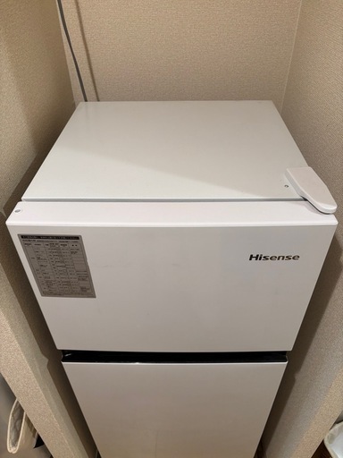 【済】Hisense 冷蔵庫 124L HR-B12HW 2ドア