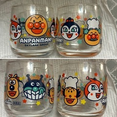 アンパンマン　ガラスコップ２個の画像