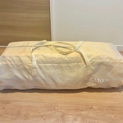 KATOJI プレイヤード　ベビーベッド　折りたたみの画像