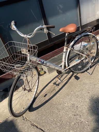 自転車　クリーム