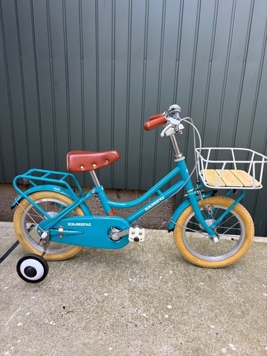 子供用自転車　14インチ　補助輪付　物置保管