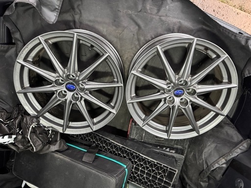 スバル BRZ 純正 18x7.5J +48 PCD100 5H スタッドレスやスペア用等に 2本