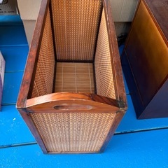 マガジンラック　籐家具（ラタン）　アンティークの画像