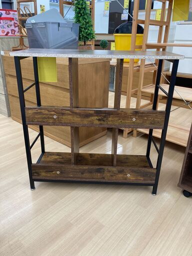 A-1813【リユースのサカイ野々市店】ジモティ来店特価‼ 棚 茶/黒 