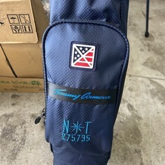 【Tommy Armour トミーアーマー キャディバッグ】スタンド式 軽量 ネイビー 中古 引き取り歓迎の画像