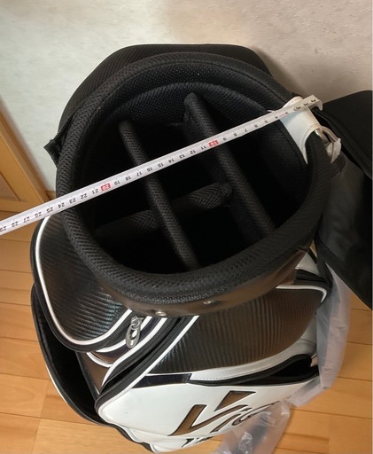 美品ツアーステージVIQキャディバッグ(白黒)
