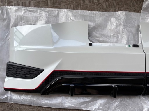 ステップワゴンRP3リヤパネル左右モデューロXディフューザー後付品（ラッピング有、VTECエンブレム付）