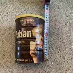Yuban Coffee激レア❣️ビンテージ/コーヒー缶/ブリキ缶/メドインUSA/フタ付きの画像