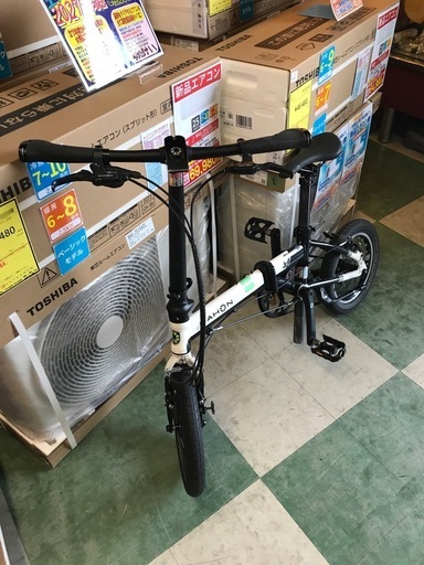 ジャングルジャングル貝塚店　ダホン　DAHON 折りたたみ自転車　K3 14インチ ホワイト　軽い　コンパクト　お洒落　貝塚市　泉佐野