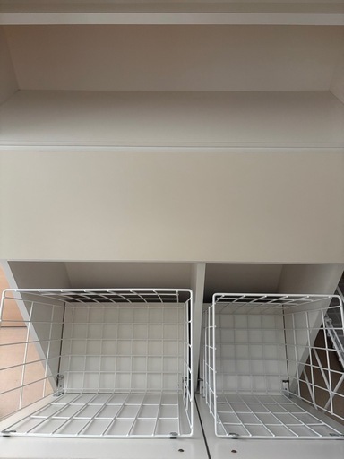 洗濯カゴ付き　サニタリー家具　ディノス