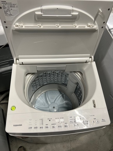 NO B621?福岡市内配送設置無料✨?AW-8D6-W 全自動洗濯機 ZABOON 