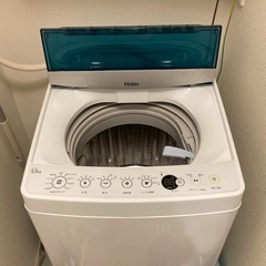 5.5Kg ハイアール 洗濯機 JW-C55A 2017年製　の画像