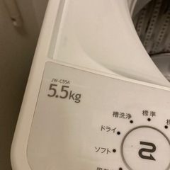 5.5Kg ハイアール 洗濯機 JW-C55A 2017年製　の画像