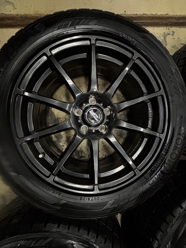 ヨコハマ iceGUARD iG60 245/50R18 スタッドレス 黒アルミホイール4本セット バリ溝
