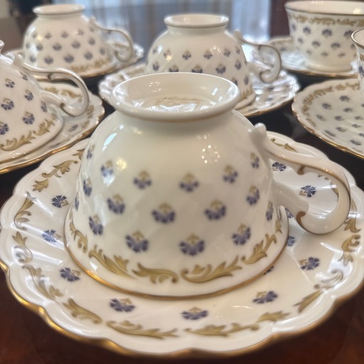 【Noritake ノリタケ カップ＆ソーサー 6客セット ボーンチャイナ】