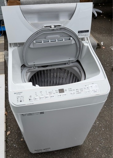 動作保証付き⭐️SHARP洗濯機2022年式6.5kg (すまーと) 福岡の生活家電 