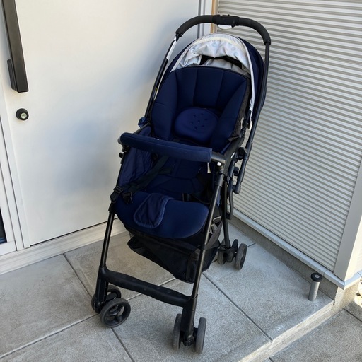 アップリカ　Aprica 超軽量ベビーカー　ネイビー