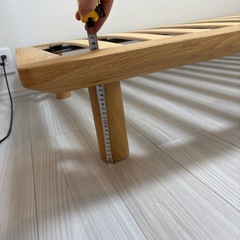 木製ベッドフレーム（無印良品）の画像