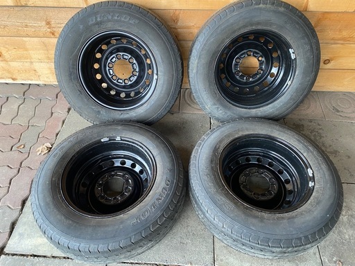 ダンロップ　195/80R15 107/105L LT 200系 ハイエース純正 刻印HS 6穴 PCD139.7 ET+35 15×