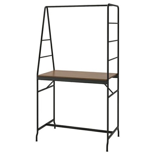 GW迄【IKEA】 カウンターテーブル+ハイチェア２脚(白・黒)  ※値引条件アリ