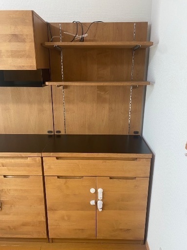 unicoキッチンシェルフボード (ながさん) 松戸の収納家具《食器棚 
