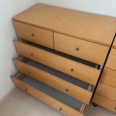 取引中です！無印良品　タンス　２つの画像