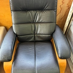 【ジャングル深井店】リクライニングソファー 黒 フジファニチャー ソファー 家具 堺市 深井【FU482】の画像