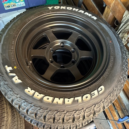 ヨコハマジオランダーATとホイール新品セット16インチ (きなこ) 札幌の 