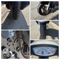 バッテリー　ベルト　ウェイトローラー新品交換！タイヤまだ山ありすぐ乗り出せます！2サイクルディオ！の画像