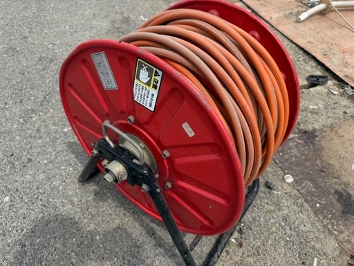 ホース巻取機  ホース付