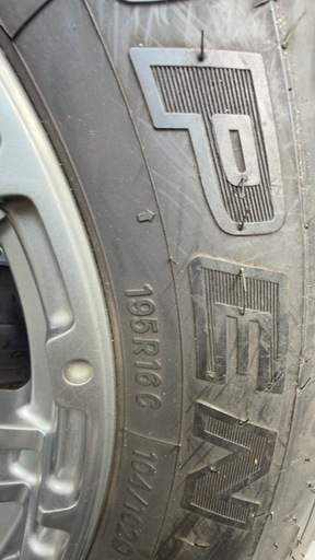 WORKホイール付！TOYO OPEN COUNTRY系 195R16C 2023年製 バリ溝 4本