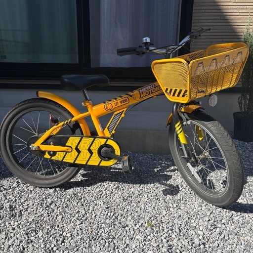 サイクルベースあさひ ヒーローモーターズ ブルドーザー キッズ 自転車 18インチ 極太ワイドタイヤ　定価26,400円