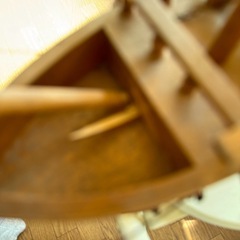 【アンティーク】木製 帆船模型 オブジェ（要補修・ジャンク扱い）の画像