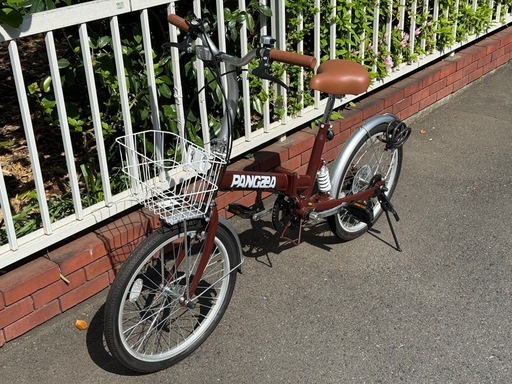 【美品】20インチ6段変速付き折りたたみ自転車