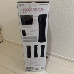 TEESのセラミックヒーターです。 型番：TSH-646-BK（ブラック）の画像
