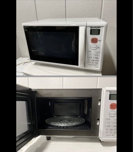 【商品説明要確認】シャープ製 単身用 2人用 冷蔵庫・洗濯機・電子レンジ 家電3点セット 2019年製