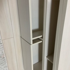 白家具 伸縮テレビボード 収納有
 の画像