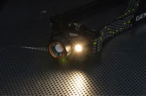 ジェントス　ヘッドライト充電池3個付