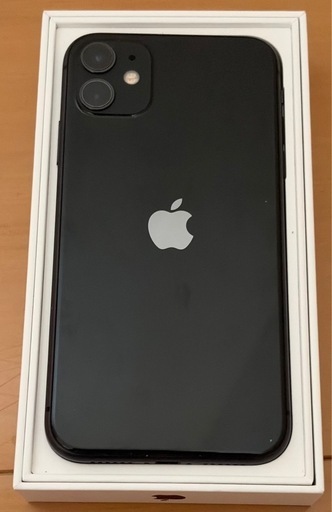 【美品】iPhone 11 Black 64GB SIMフリー MHDA3J/A ケース付き