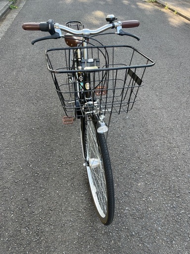 【美品】6段階変速T字ハンドル自転車