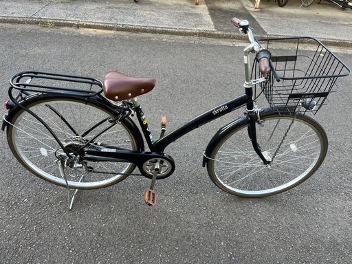 【美品】6段階変速T字ハンドル自転車