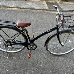 【美品】6段階変速T字ハンドル自転車の画像