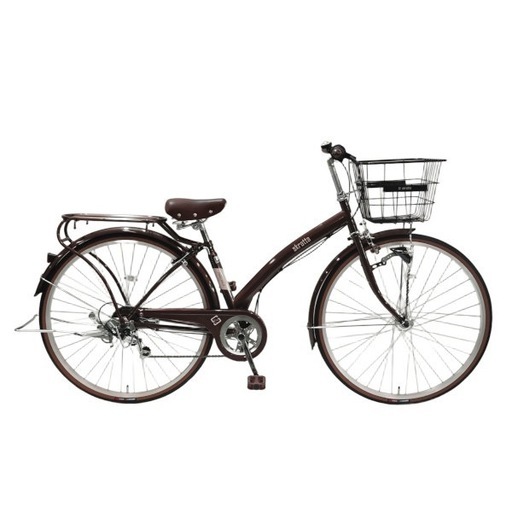 【美品】6段階変速T字ハンドル自転車
