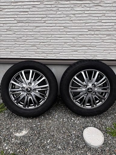 軽自動車　スタッドレスタイヤ　4本セット　wedsホイール