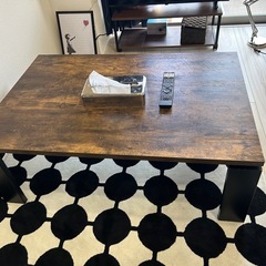 ニトリ こたつテーブル＋こたつ布団セット（すぐ使えます） の画像