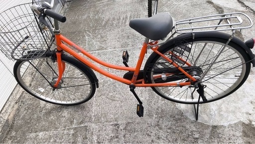26インチ自転車変速付 オレンジ色 (ゆう) 手稲の自転車の中古 